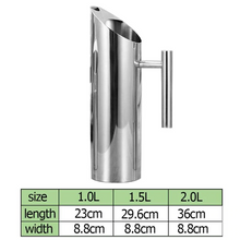 Load image into Gallery viewer, Stainless Steel Water Pitcher With Ice Guard Tea Pot Kettle Jug Cold Beverages Juice Pot Ktv Bar Accessories
